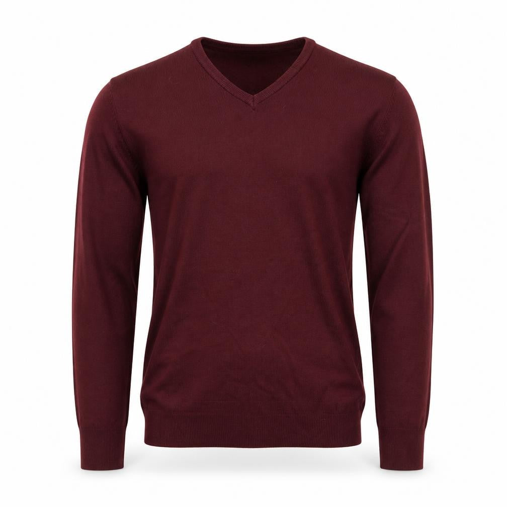 F&F Mens Red   Henley Jumper Size M