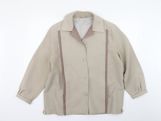 Preworn Womens Beige   Trench Coat Coat Size L