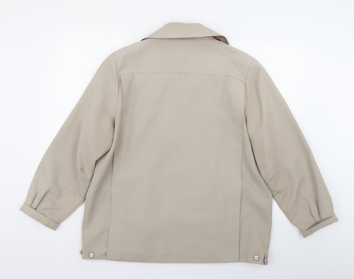 Preworn Womens Beige   Trench Coat Coat Size L