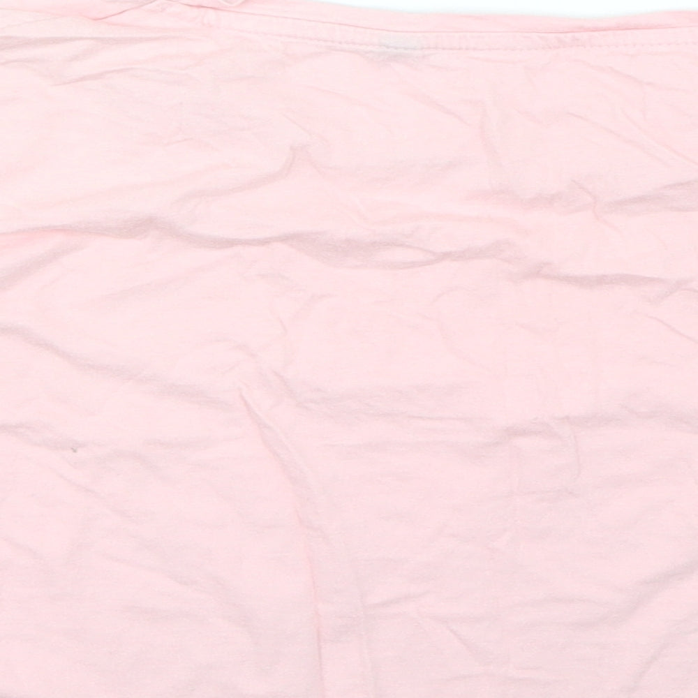 Preworn Womens Pink   Cropped T-Shirt Size M  - Bride