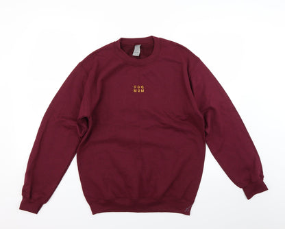 Preloved Gildan Womens Red   Pullover Sweatshirt Size S  - Dog Mom - Front