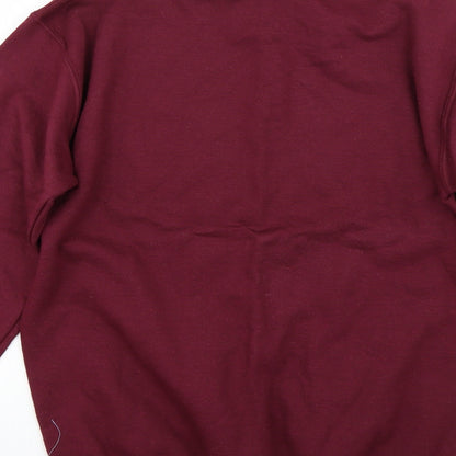 Preloved Gildan Womens Red   Pullover Sweatshirt Size S  - Dog Mom - Label