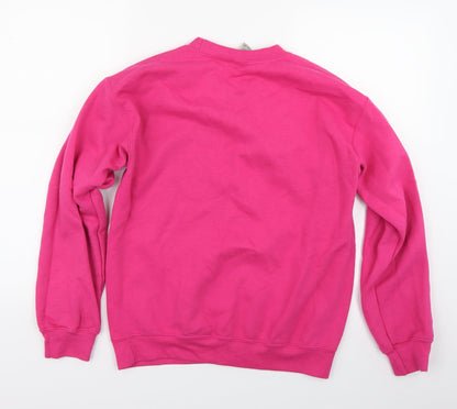 Preloved Gildan Womens Pink   Pullover Sweatshirt Size S - Back