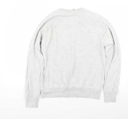 Preloved Fruit of the Loom Womens Grey   Pullover Sweatshirt Size S - Back