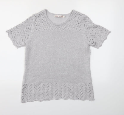 EWM Womens Silver   Basic T-Shirt Size M