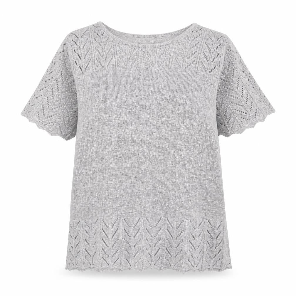 EWM Womens Silver   Basic T-Shirt Size M