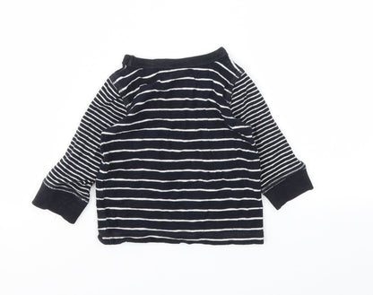 Back view of Next girls’ black jumper, size 6-9, months