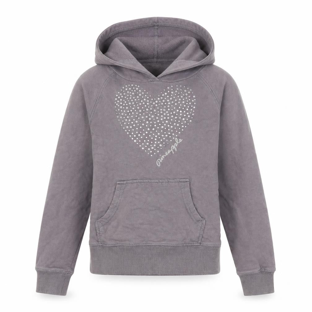 PINAPLE Girls Grey   Pullover Hoodie Size 7-8 Years