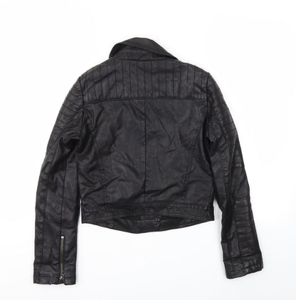Topshop Womens Black   Jacket  Size 4