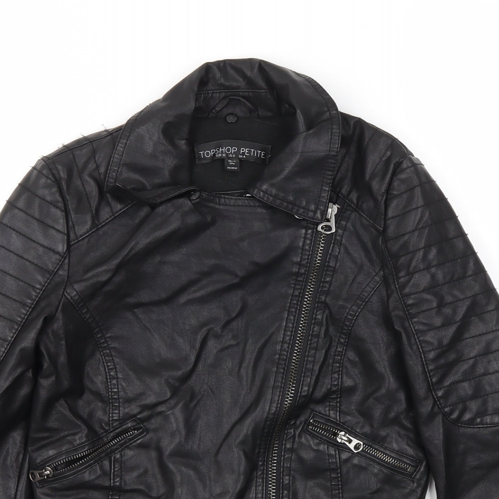 TOPSHOP  Womens Black   Jacket  Size 4