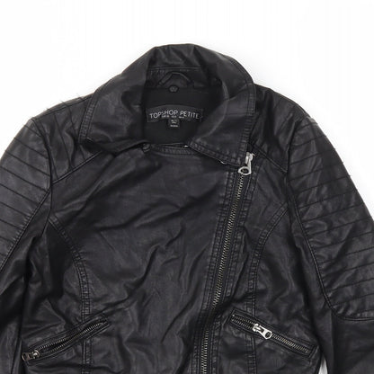 Topshop Womens Black   Jacket  Size 4