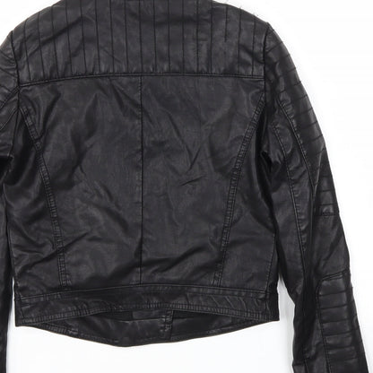 Topshop Womens Black   Jacket  Size 4