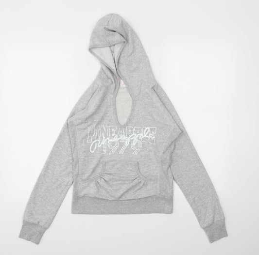 pinapple Girls Grey Houndstooth  Pullover Jumper Size XS