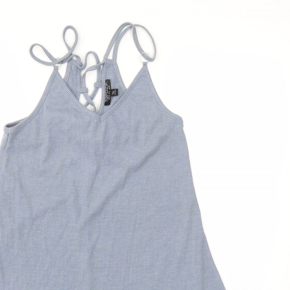 Topshop Womens Blue   Fit & Flare  Size 10