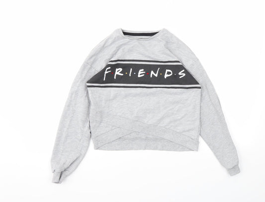 George Girls Grey   Pullover Sweatshirt Size 9-10 Years