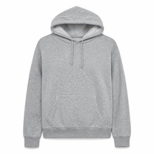 Front view of Papaya women’s grey colourblock pullover hoodie, size S