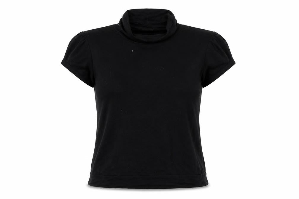 Hotdog Womens Black Colourblock  Basic T-Shirt Size M