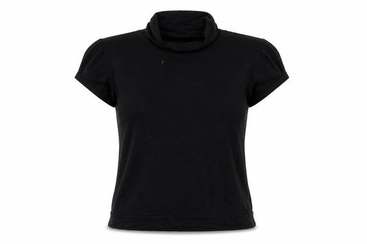 Hotdog Womens Black Colourblock  Basic T-Shirt Size M