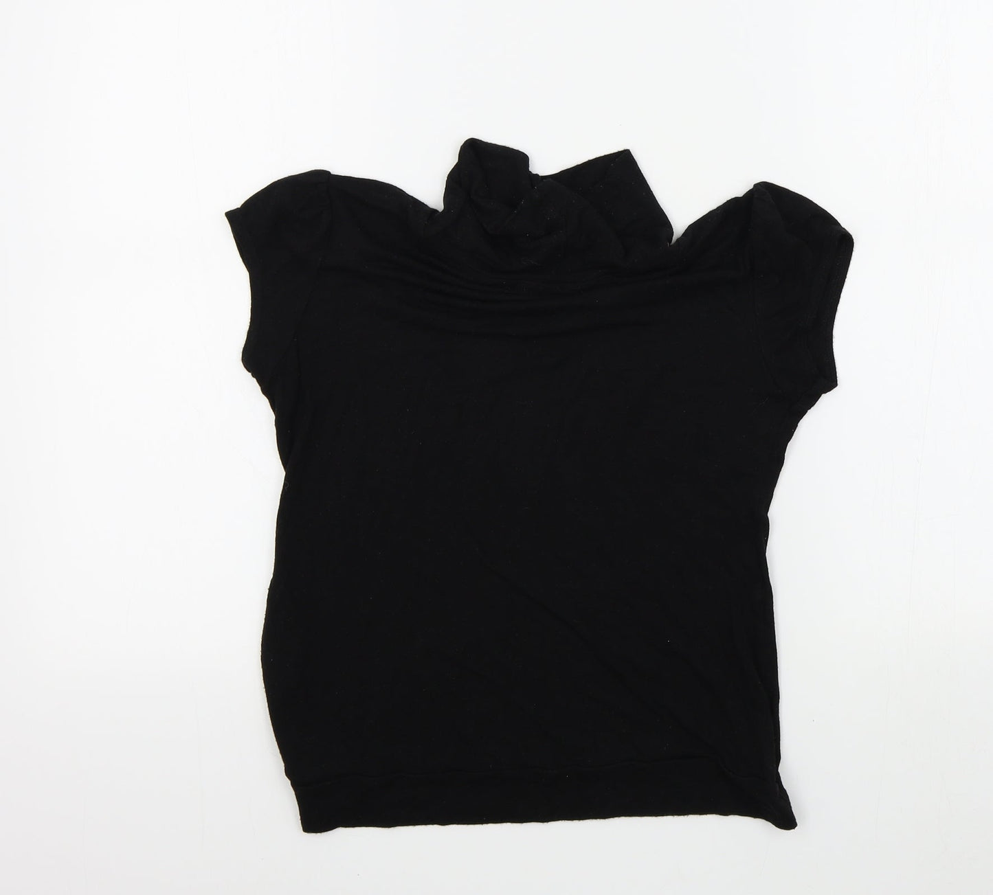 Hotdog Womens Black Colourblock  Basic T-Shirt Size M
