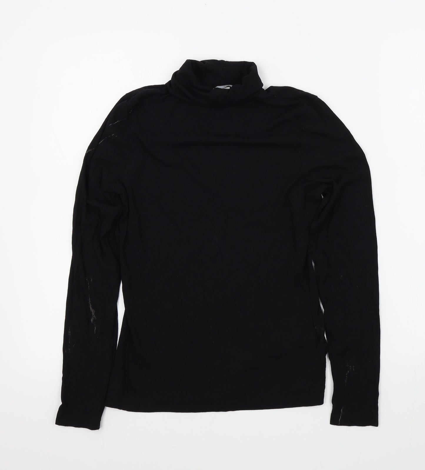 H&M Womens Black Colourblock  Basic T-Shirt Size M
