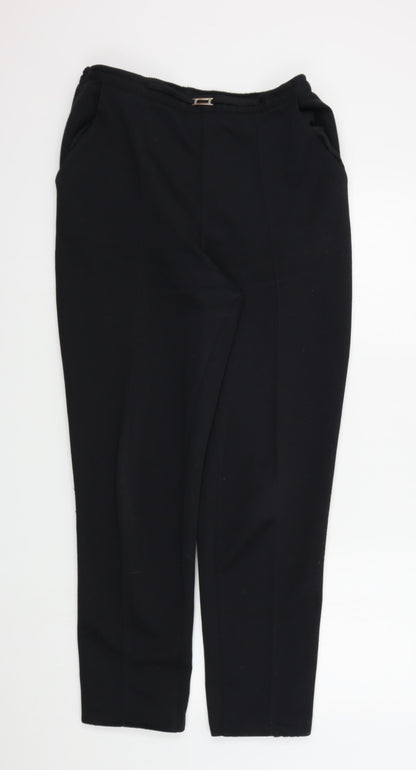 Marks & Spencer Womens Black   Trousers  Size 14 L29 in