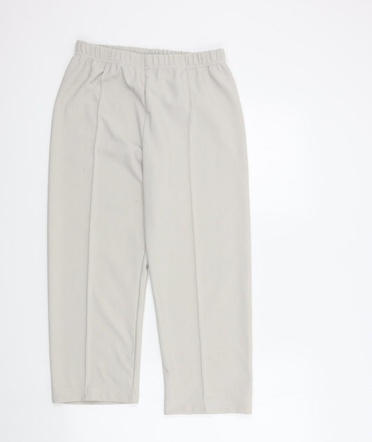 AFIBEL Womens Beige   Trousers  Size 14 L23 in