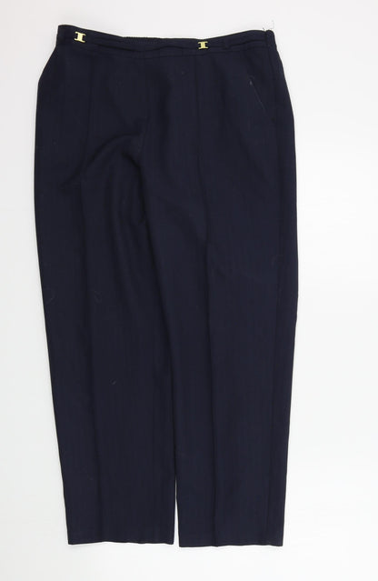 Marks & Spencer Womens Blue   Trousers  Size 12 L26 in