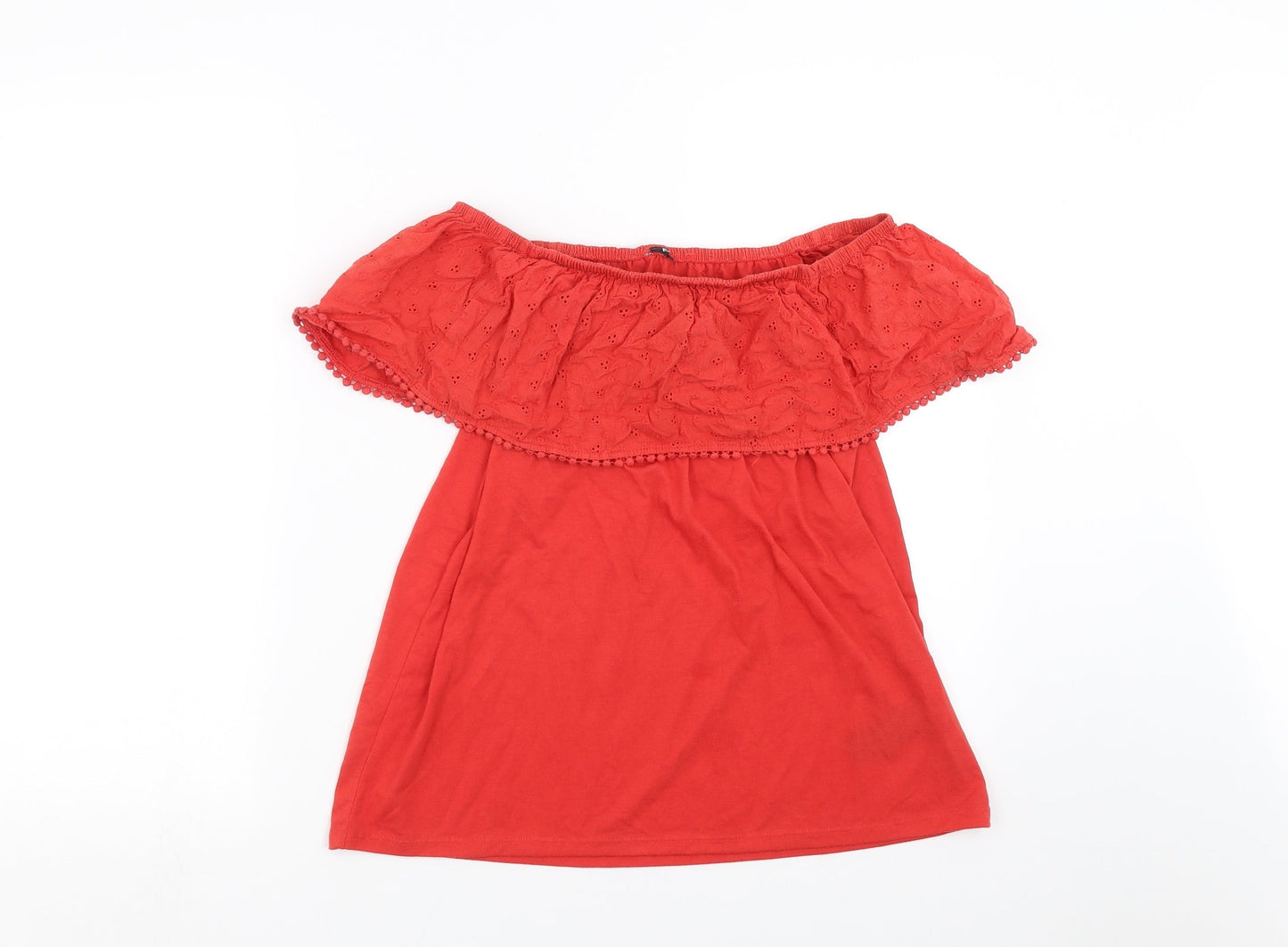 Pep&co Womens Red   Basic T-Shirt Size 10