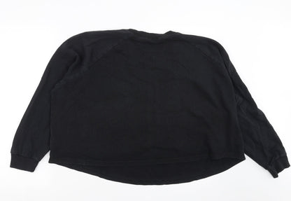 Back view of ASOS women’s grey pullover sweatshirt, size UK 12