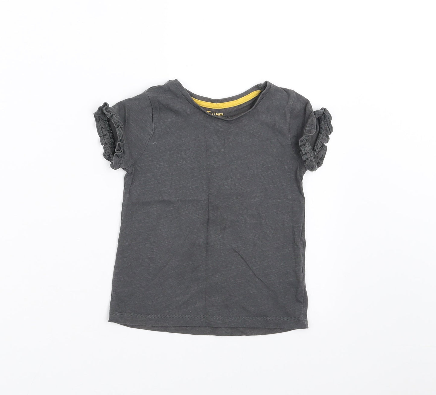 TU Girls Grey   Basic T-Shirt Size 2-3 Years
