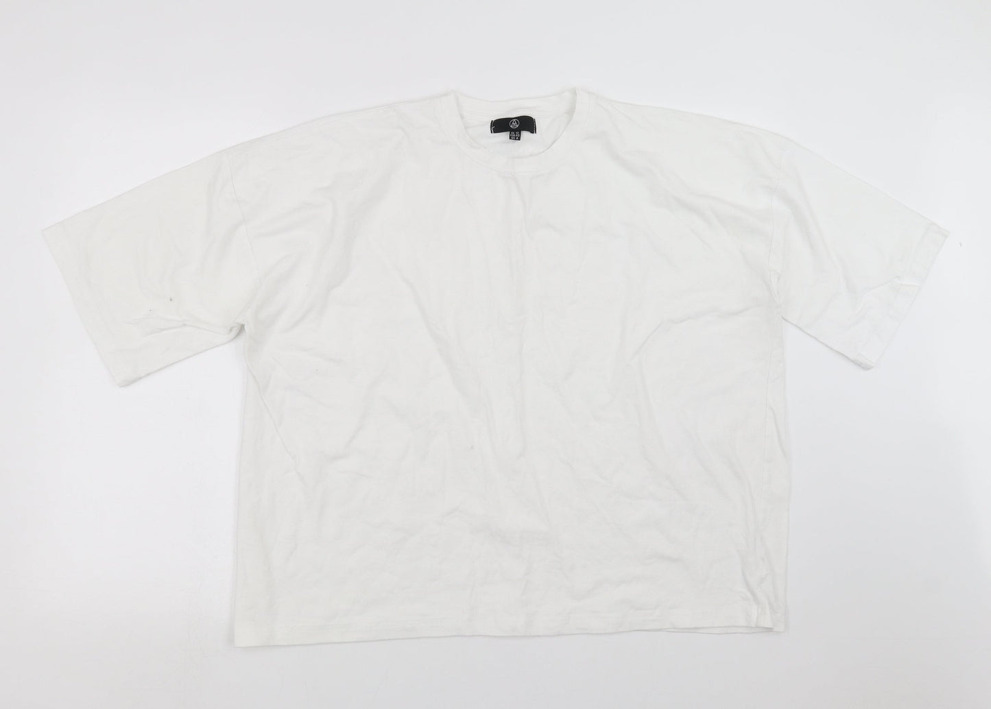 Missguided Womens White   Basic T-Shirt Size 12