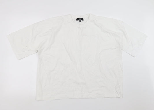 Missguided Womens White   Basic T-Shirt Size 12
