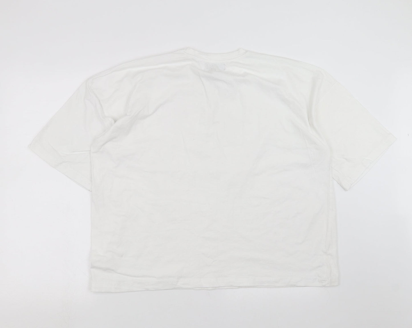 Missguided Womens White   Basic T-Shirt Size 12