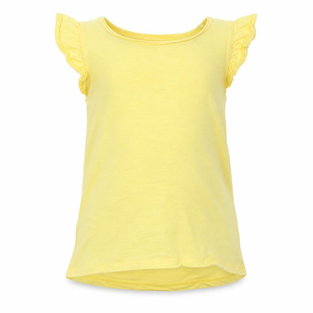 F&F Girls Yellow   Basic T-Shirt Size 5-6 Years