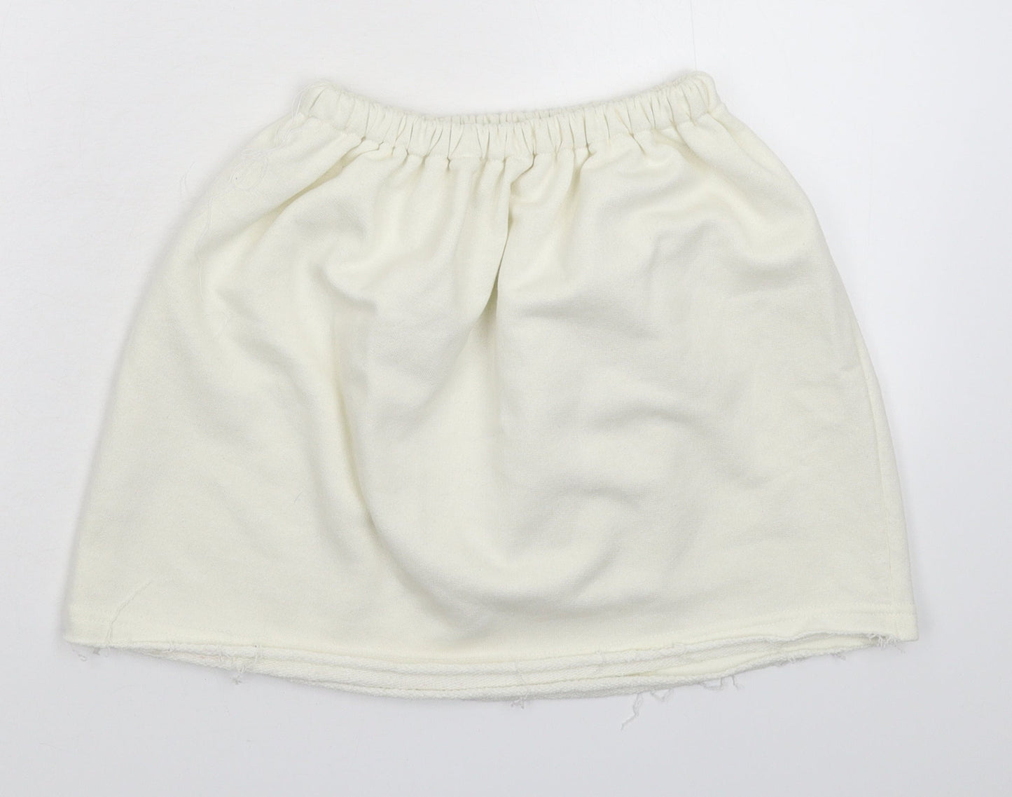 Baziic Womens White   Mini Skirt Size 26 in