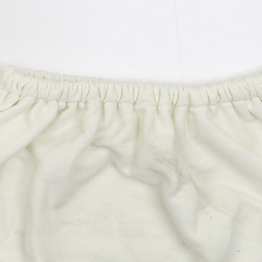 Baziic Womens White   Mini Skirt Size 26 in