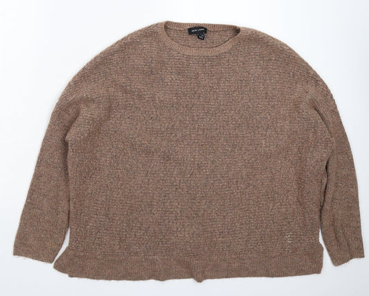 New Look Womens Grey  Knit Pullover Jumper Size S  - Oversized