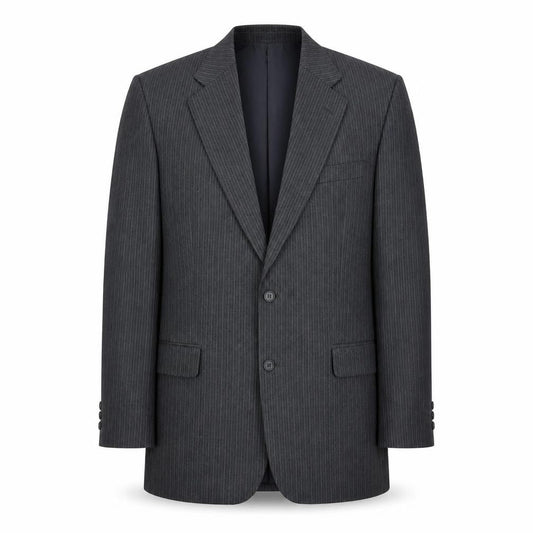 Greenwods Mens Grey Striped  Jacket Suit Jacket Size 42