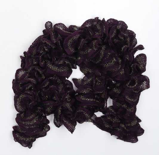 Preworn Womens Purple  Knit  Scarf