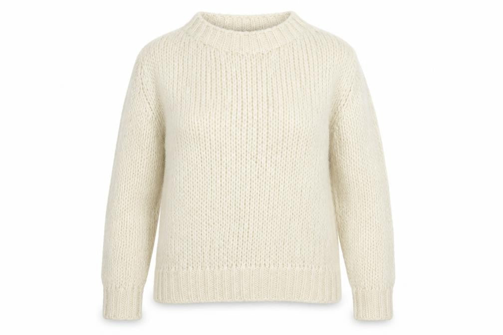 Bik Bok Womens White  Knit Pullover Jumper Size L