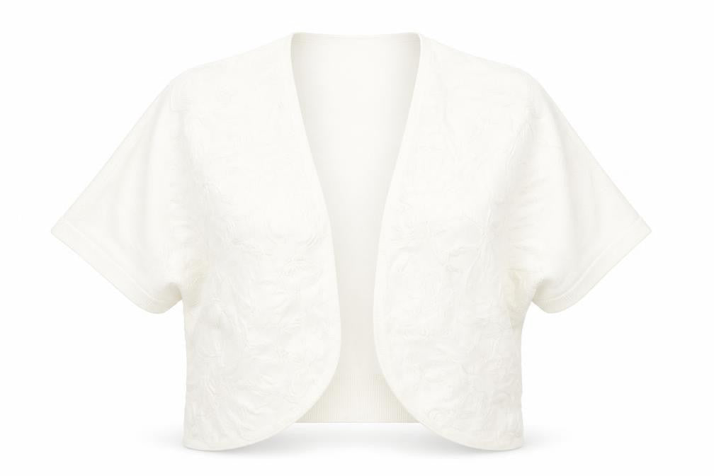 Preworn Womens White  Knit Jacket Waistcoat Size L