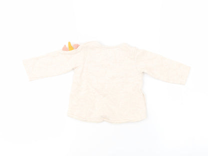 Back view of F&F girls’ pink jumper, size 3-6, months