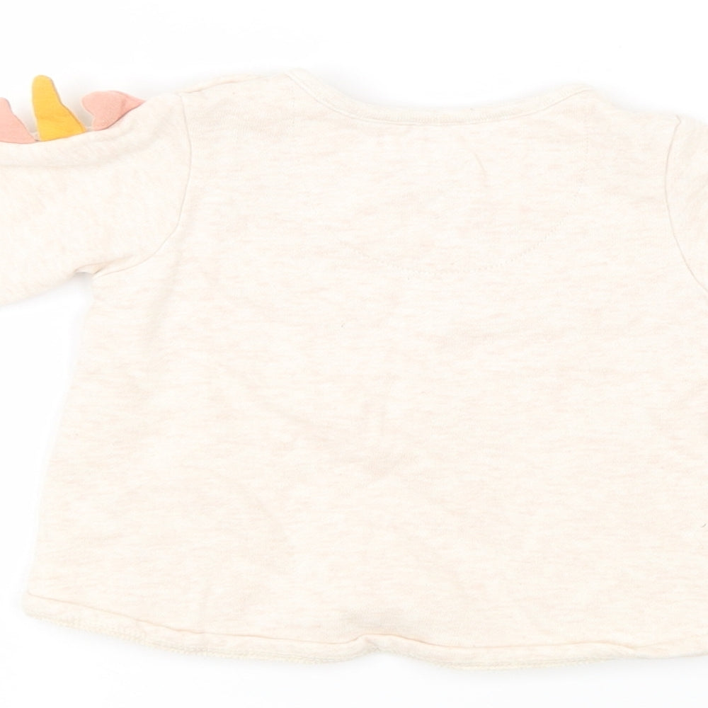 F&F Girls Pink   Pullover Jumper Size 3-6 Months