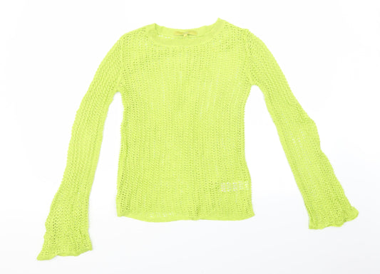 NEXT Womens Green  Knit Pullover Sweatshirt Size 6