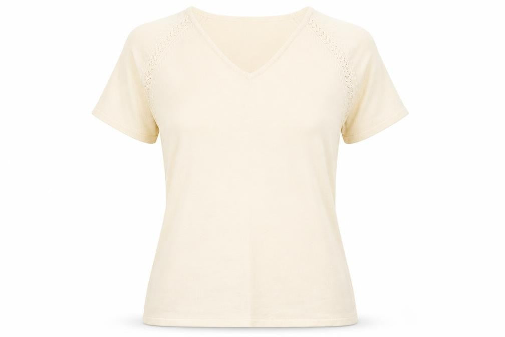 Berkertex Womens Yellow  Knit Basic T-Shirt Size 14