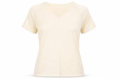 Berkertex Womens Yellow  Knit Basic T-Shirt Size 14