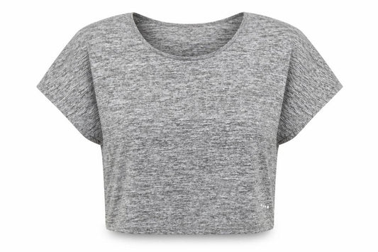 Matalan Womens Grey   Cropped T-Shirt Size S