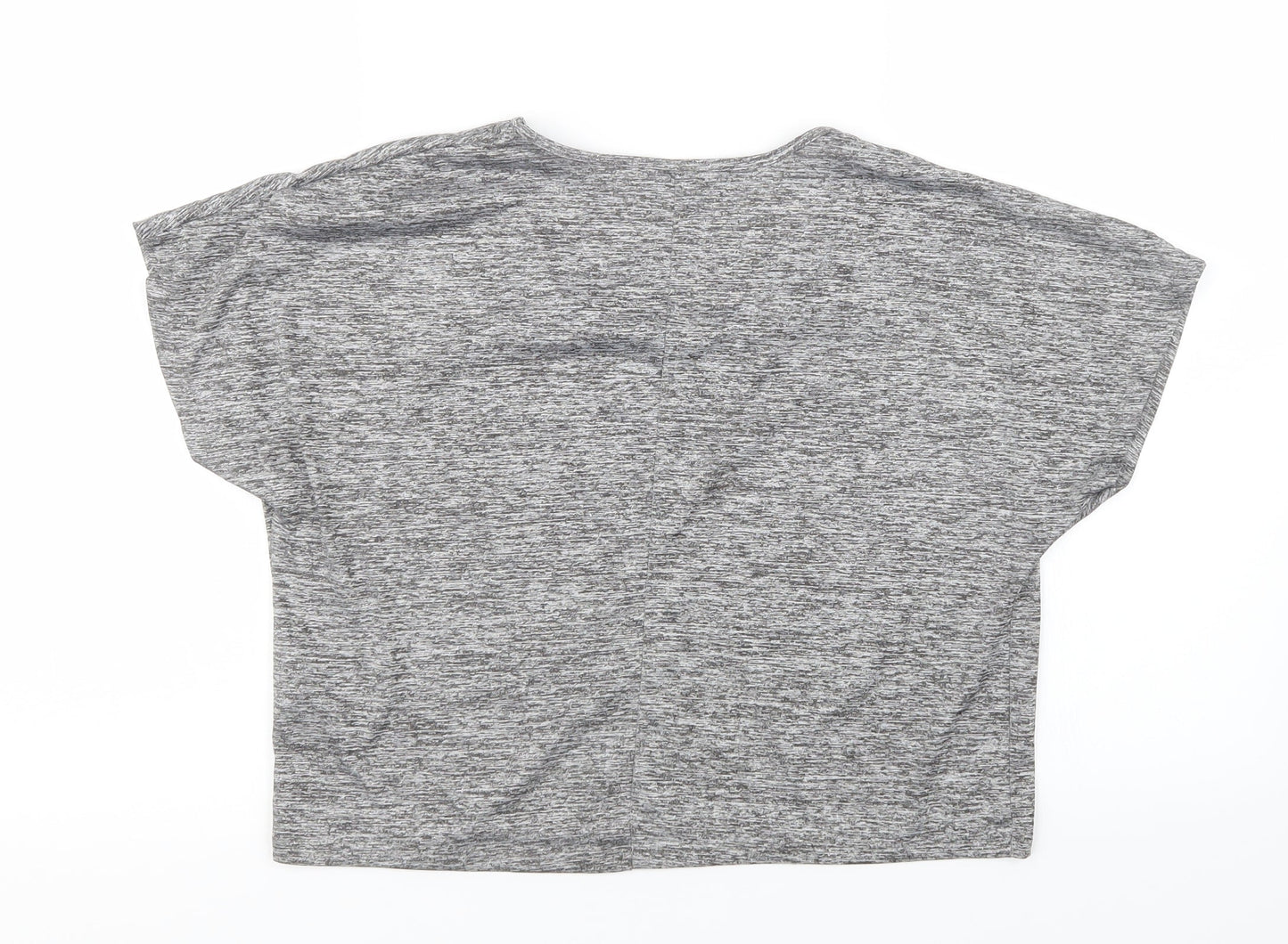 Matalan Womens Grey   Cropped T-Shirt Size S