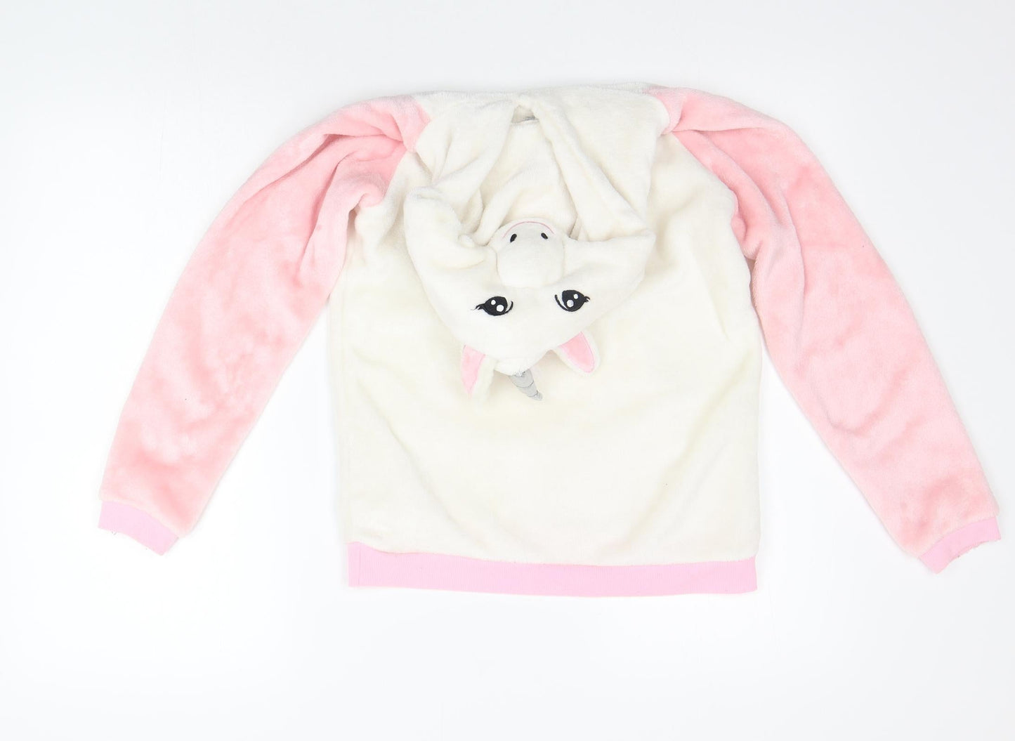 i believe  Girls White   Pullover Jumper Size 12-13 Years  - NEEDS A GOOD CLEAN