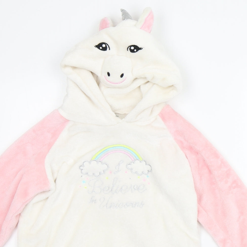 i believe  Girls White   Pullover Jumper Size 12-13 Years  - NEEDS A GOOD CLEAN